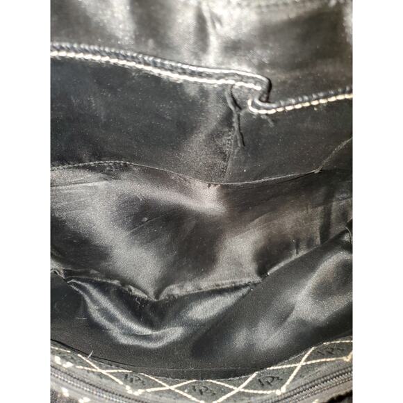 Dooney & Bourke Monogram Logo Canvas Leather Trim Shoulder Tote Bag - Picture 8 of 15